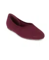 Tahari Martinique Flat In Burgundy