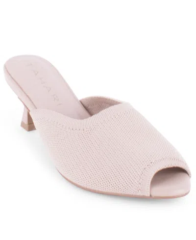Tahari Women's Maui Kitten Heel Mules In Brown