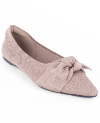 Tahari Women's Montserrat Knit Slip-on Flats In Brown