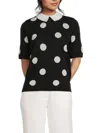 TAHARI WOMEN'S POLKA DOT TOP