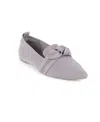 Tahari Women's Venice Knit Slip-on Flats In Gray