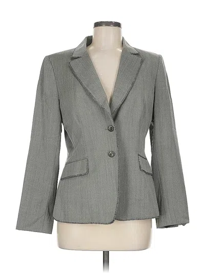 Pre-owned Tahari Wool Blazer Jacket In Gray