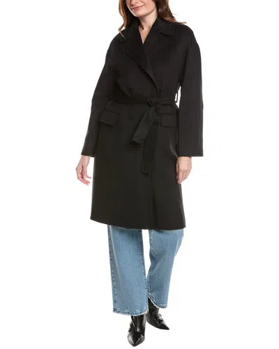 TAHARI TAHARI WOOL-BLEND WRAP COAT