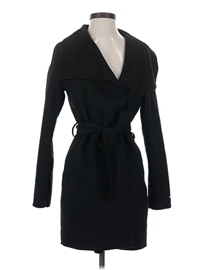 Pre-owned Tahari Wool Coat In Black