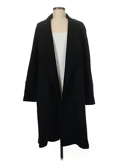 Pre-owned Tahari Wool Coat In Black
