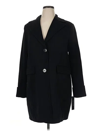 Tahari Wool Coat In Black