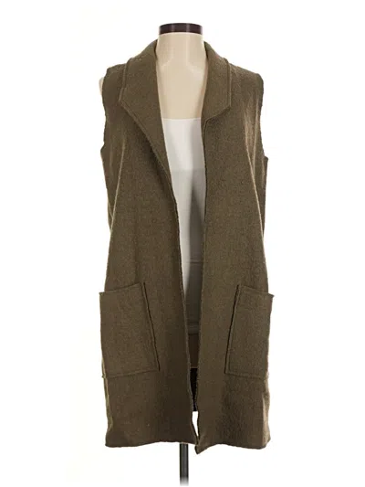 Pre-owned Tahari Wool Coat In Brown