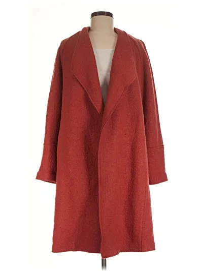 Pre-owned Tahari Wool Coat In Red