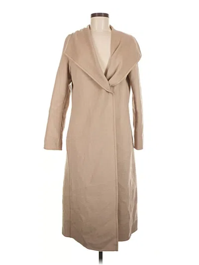 Pre-owned Tahari Wool Coat In Tan