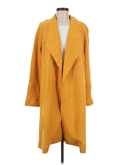 Pre-owned Tahari Wool Coat In Yellow