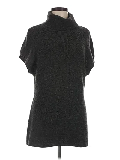 Pre-owned Tahari Wool Pullover Sweater In Gray