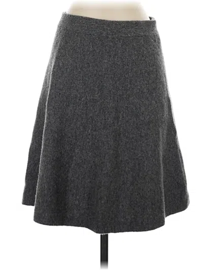 Pre-owned Tahari Wool Skirt In Gray