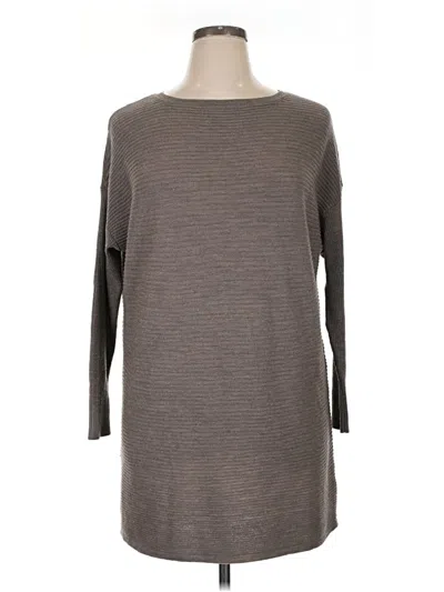 Pre-owned Tahari Wool Sweater In Gray
