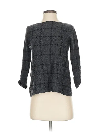 Pre-owned Tahari Wool Sweater In Gray