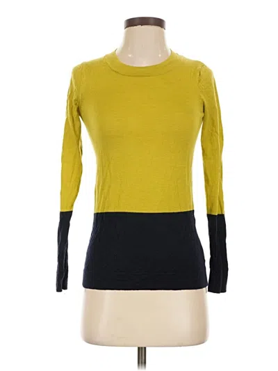 Pre-owned Tahari Wool Sweater In Yellow