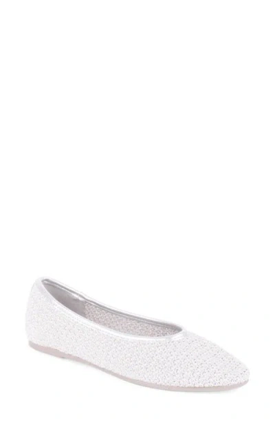Tahari Woven Ballerina Flat In Multi