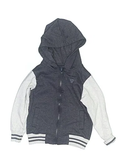 Pre-owned Tahari Kids' Zip Up Hoodie In Gray