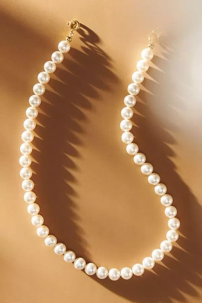 Tai 8mm Pearl Necklace In White