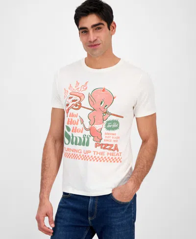 Tai Apparel Men's Hot Stuff Relaxed-fit Graphic T-shirt In Off White
