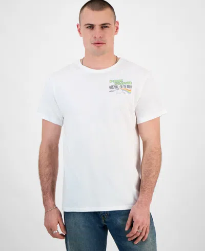 Tai Apparel Men's Pink Floyd Regular-fit Graphic T-shirt In White
