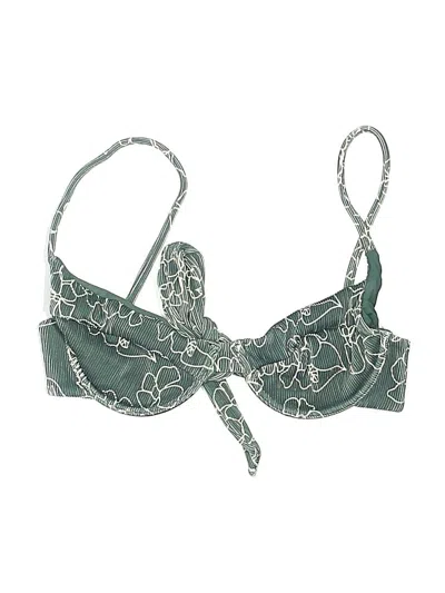 Pre-owned Tai Swimsuit Top Green Swimwear