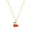 Tai Women's Gold Chain Necklace In Cherry Charm In Multi