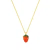 Tai Women's Necklace In Strawberry Charm In Multi