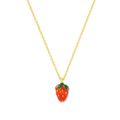 Tai Women's Necklace In Strawberry Charm In Multi