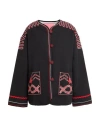Taieur Woman Jacket Black Size M Virgin Wool In Black