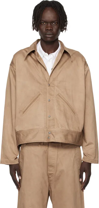 Taiga Takahashi Beige Lot/ 324 Usmd Convalescent Jacket In Nude