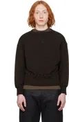 Taiga Takahashi Brown Lot. 603 Sweatshirt In Mud Dyed Brown