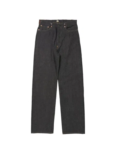 Taiga Takahashi Buckle-strap Straight-leg Jeans In Multi