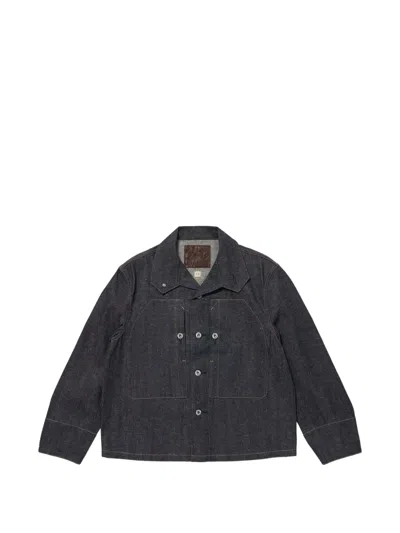 Taiga Takahashi Button Mechanic Jacket In Blue