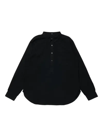 Taiga Takahashi Buttoned Long-sleeve Shirt In Black
