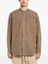 Taiga Takahashi Checked-pattern Shirt In Brown