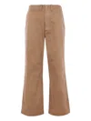 Taiga Takahashi Cotton-twill Trousers In Brown