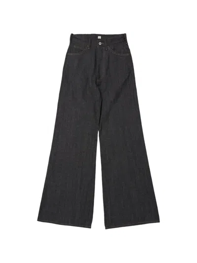 Taiga Takahashi Flared-leg Jeans In Black