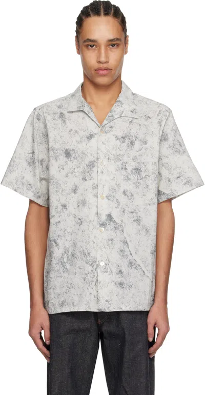 Taiga Takahashi Gray Lot. 114 Italian Collar Shirt In Charcoal