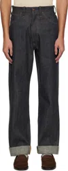 Taiga Takahashi Indigo Lot.702 Jeans In Raw Indigo