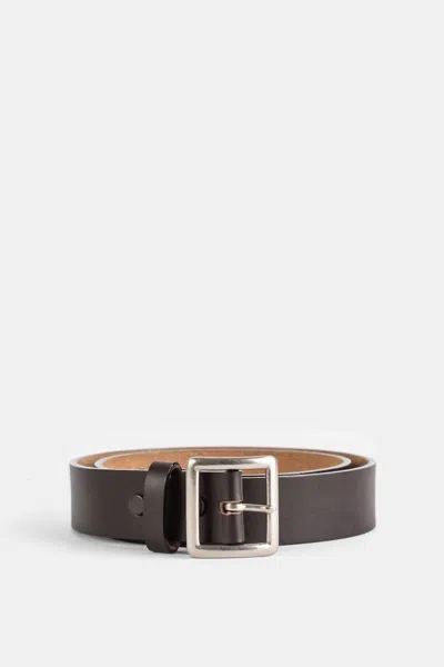 Taiga Takahashi Leather Belt In Brown