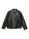 Taiga Takahashi Lot .804 Leather Jacket In Black