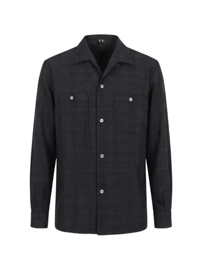 Taiga Takahashi Lot.102 Sir Guy Wool Shirt In Black