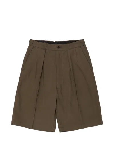 Taiga Takahashi Lot.215 Tailored Shorts In Brown