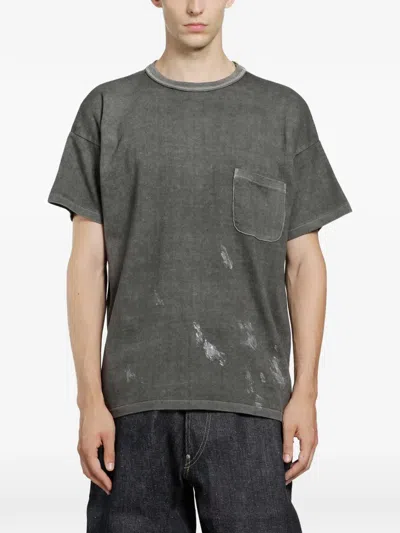 Taiga Takahashi Lot.601 Pocket T-shirt In Gray