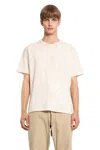 Taiga Takahashi Paint-splatter Cotton T-shirt In Off-white