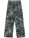 Taiga Takahashi Printed Jeans In Blue