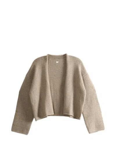 Taiga Takahashi Ribbed-knit Cardigan In Neutral