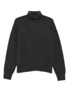 Taiga Takahashi Roll-neck Knitted Sweater In Black