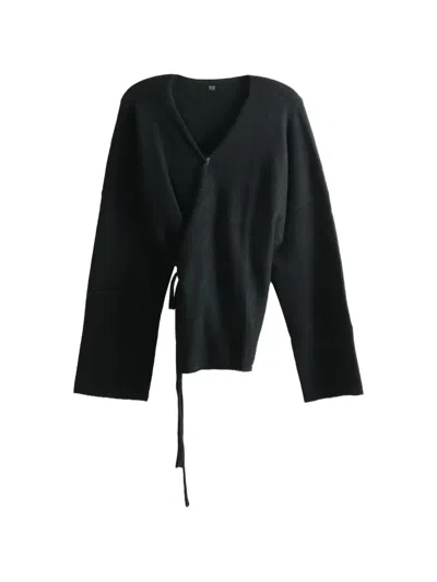 Taiga Takahashi Samue Wrap-style Cardigan In Multi