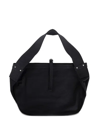 Taiga Takahashi Strap Newsboy Shoulder Bag In Black